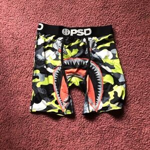 PSD Camouflage Shark Print Boxer Briefs